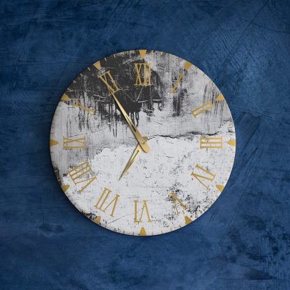 Unique black and white wall clock - Image 2
